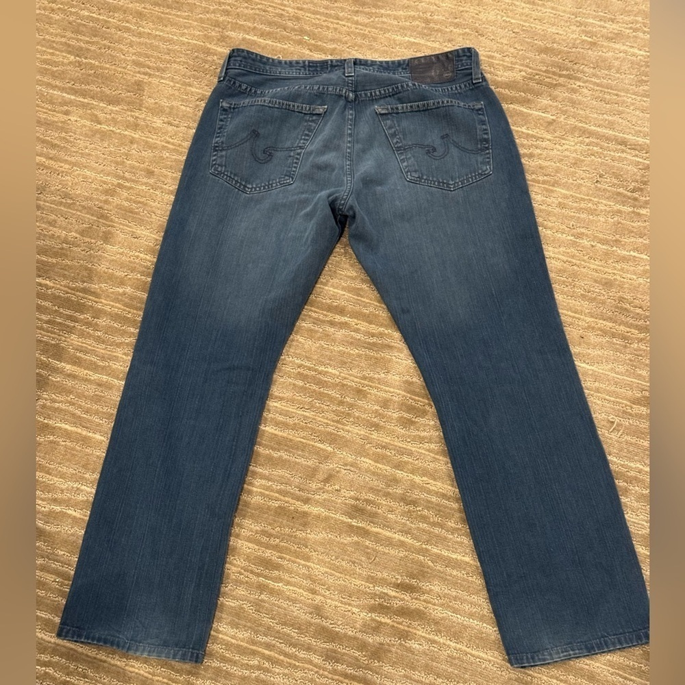 AG Adriano Goldschmied Blue Straight Jeans 30x34 - Picture 3 of 9